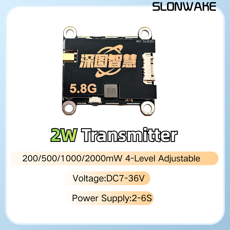 SLONWAKE 5.8G 56CH 2W transmit - Drone Transmitter 评论和价格