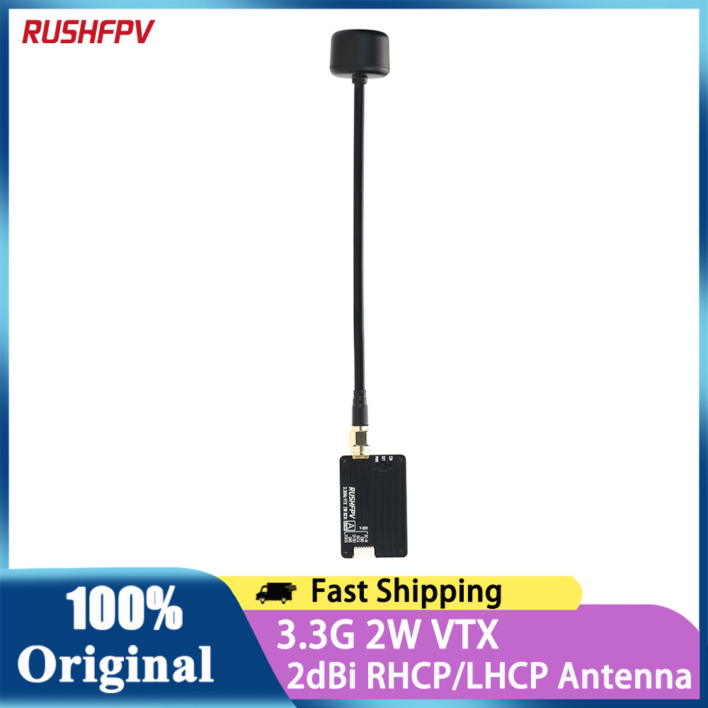 RUSHFPV 3.3G 2W VTX Video Tran - Drone Transmitter 评论和价格